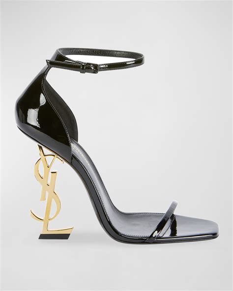 ysl logo high heels